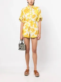 Alemais Sonny Oversized Shirt and Shorts Set Floral Lemon Size 8 for rent on The Volte - image 18