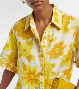 Alemais Sonny Oversized Shirt and Shorts Set Floral Lemon Size 8 for rent on The Volte - image 3