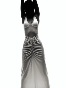 New MISHA "The Gisele" Jersey Dress in Dusty Pink, - Size 8 AU / S - Mesh Maxi Gown for rent on The Volte - image 8