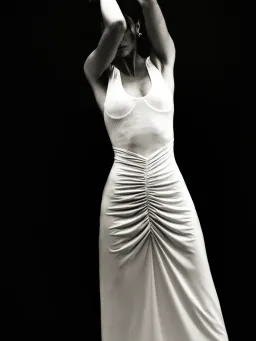 New MISHA "The Gisele" Jersey Dress in Dusty Pink, - Size 8 AU / S - Mesh Maxi Gown for rent on The Volte - image 7