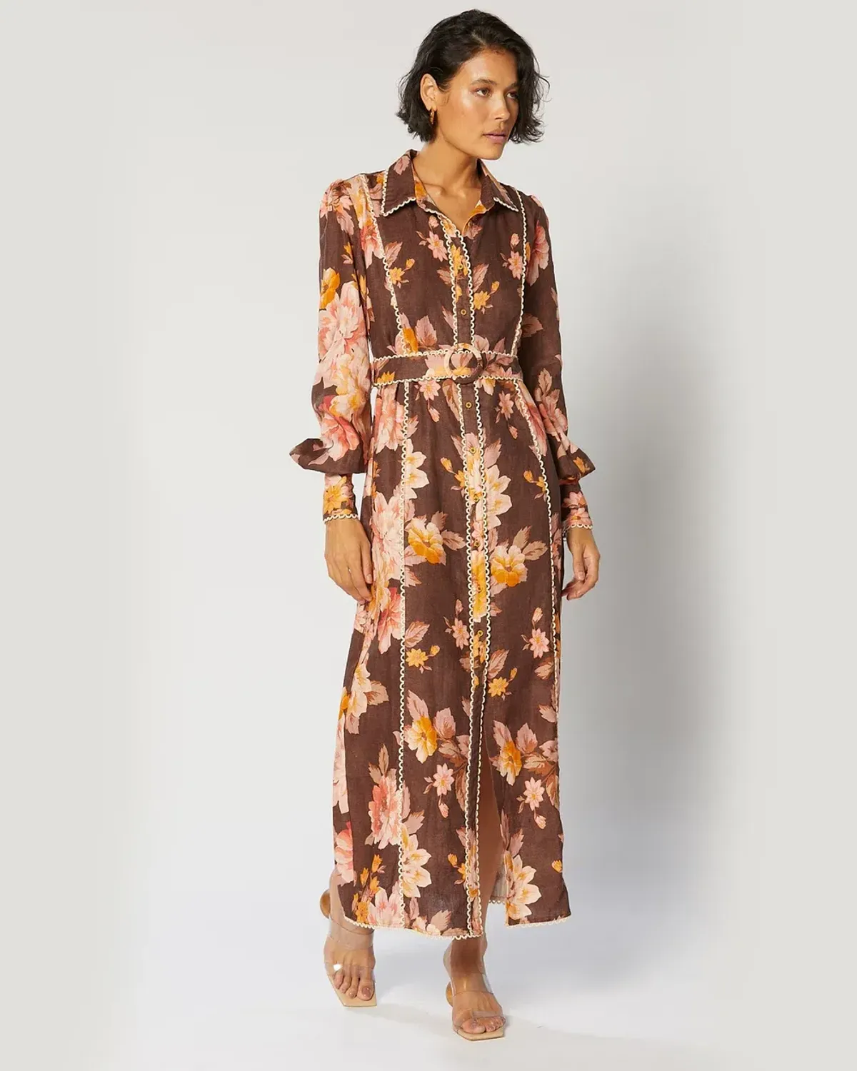 Winona Dahlia Button Maxi Dress - Image 1