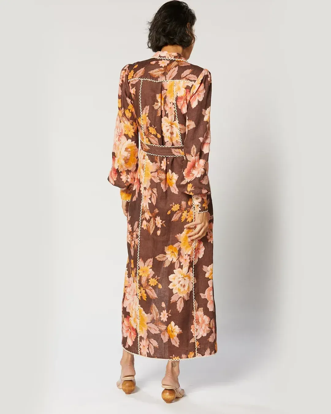 Winona Dahlia Button Maxi Dress for rent on The Volte - main image