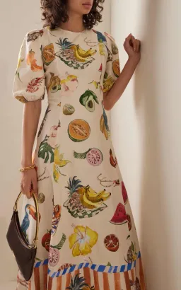 ALEMAIS Theo Midi Dress Multi Size 6 AU for rent on The Volte - image 2