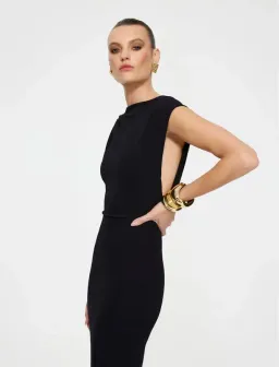 Effie kats audrey gown in black size 6/xs for rent on The Volte - image 4