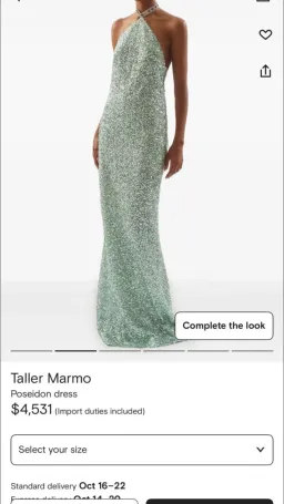 Poseidon dress for rent on The Volte - image 1