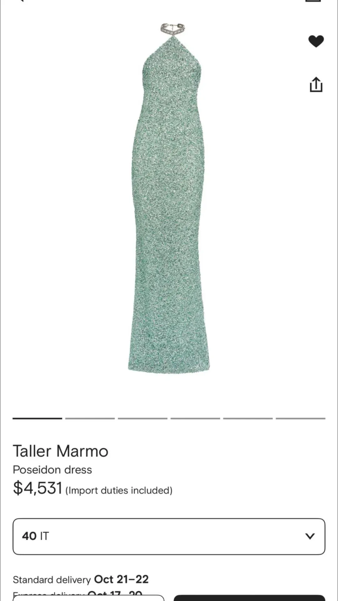 Poseidon dress for rent on The Volte - main image