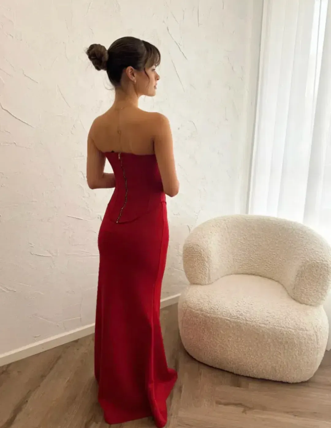 LOUIE GOWN | WINE | XS for rent on The Volte - main image