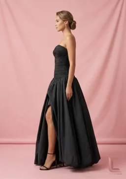 Aje Violetta Bubble Hem Maxi Dress BLACK for rent on The Volte - image 2