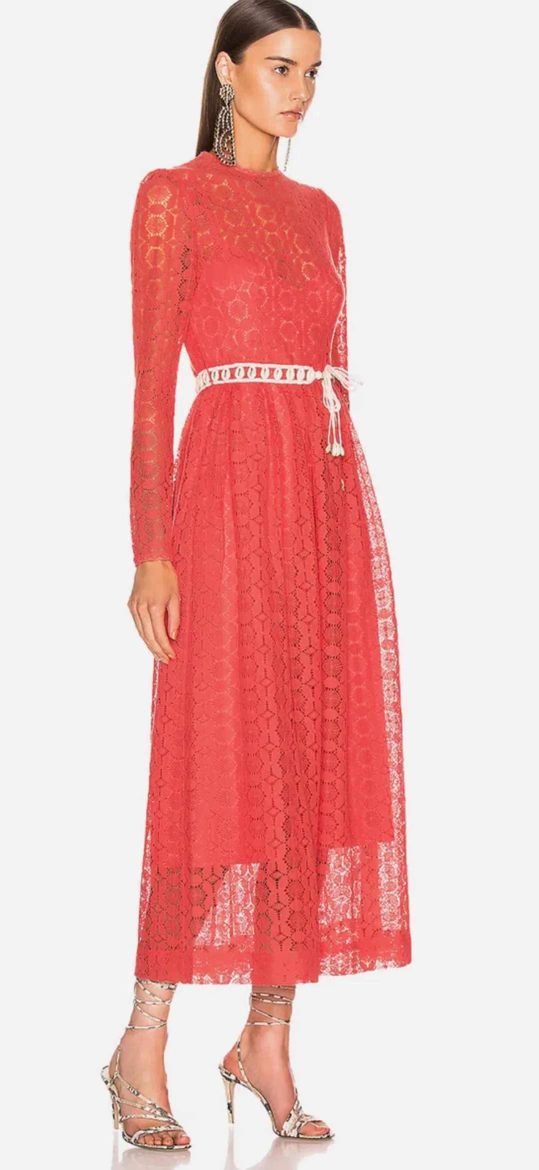 Zimmermann Allia High Neck Lace Dress (Size: AU 0) for rent on The Volte - main image