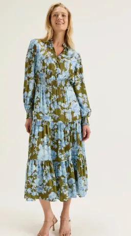 Review Primrose Bloom Midi Dress (Size: 6) for rent on The Volte - image 2