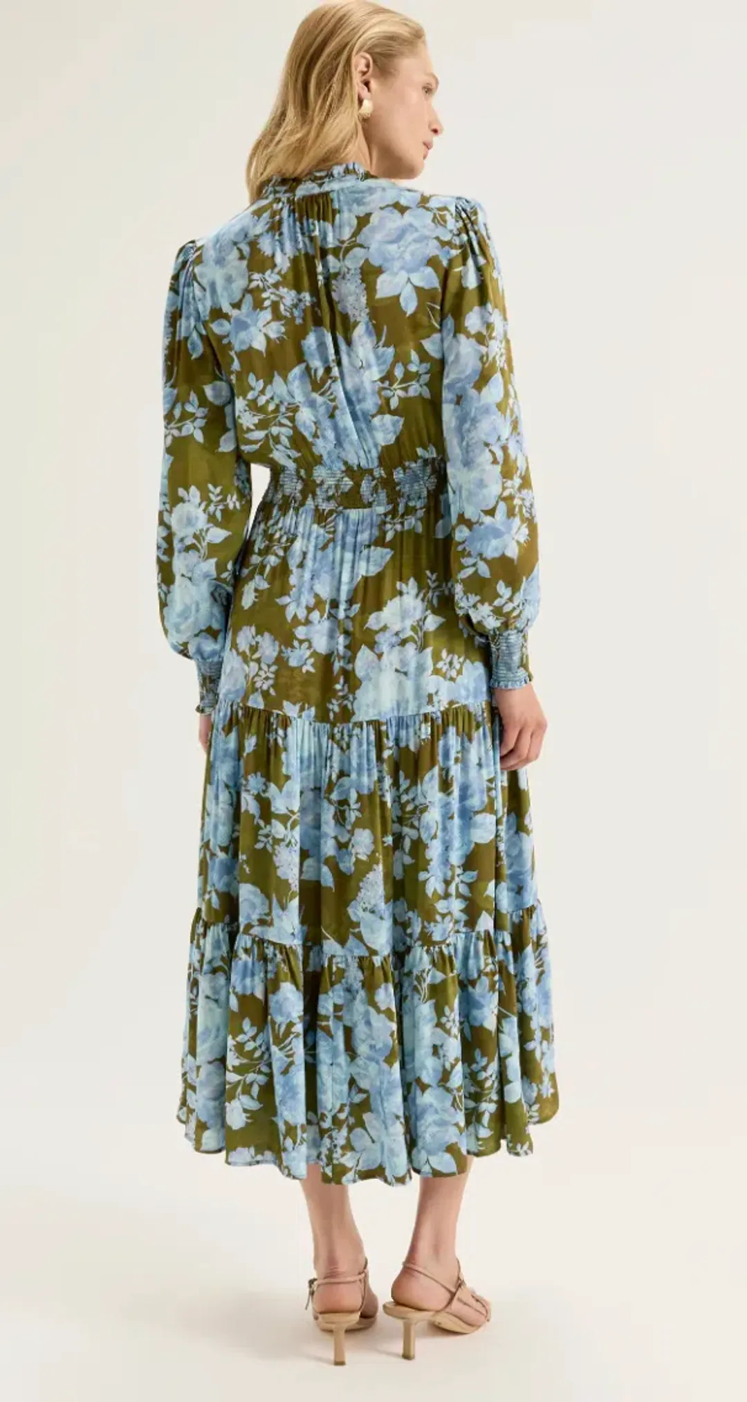 Review Primrose Bloom Midi Dress (Size: 6) for rent on The Volte - main image