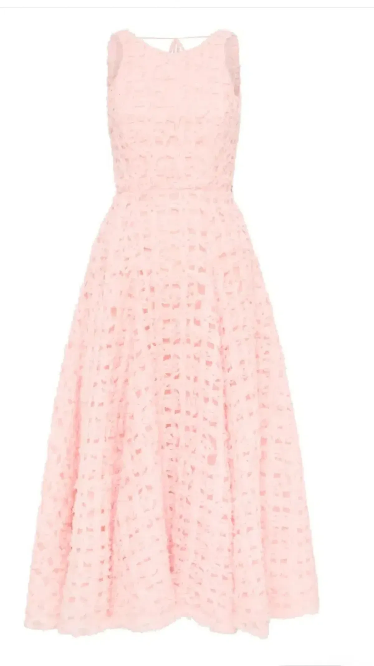 Aje Quintette Backless Midi Dress in Soft Pink Size 16 - Image 6
