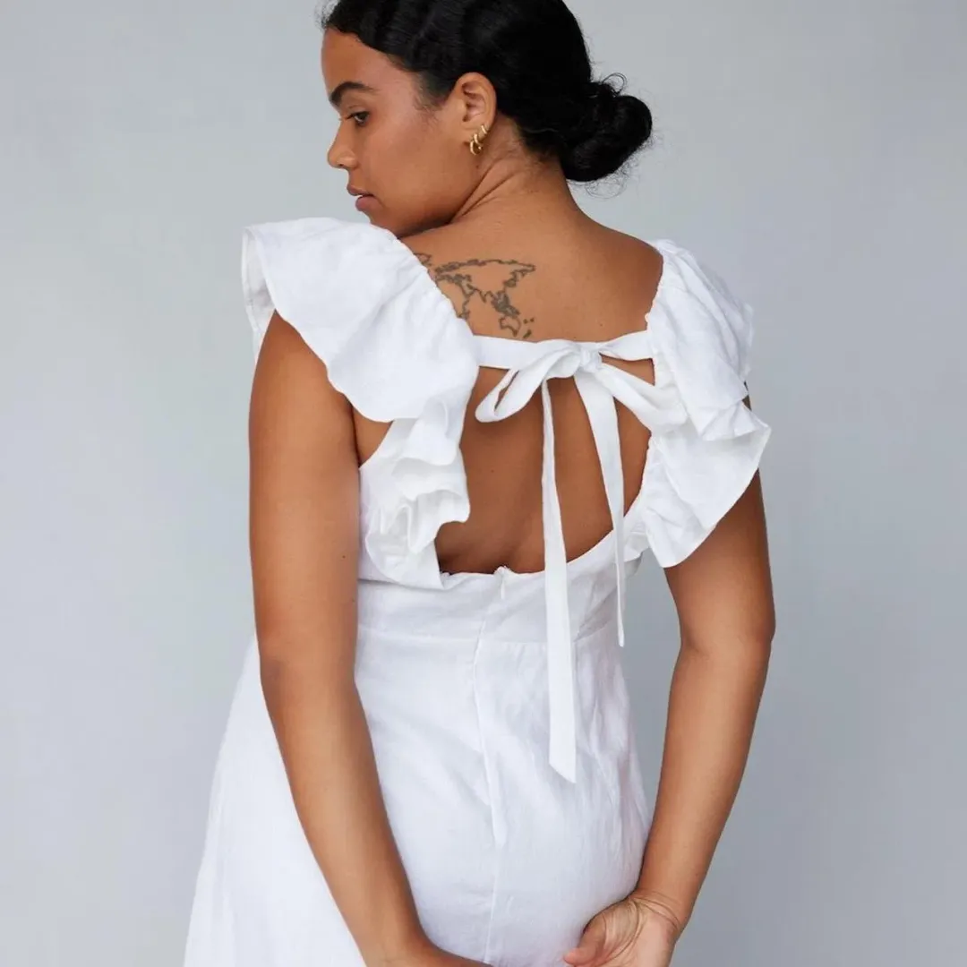 Amelius The Label Bohdi Linen Dress for rent on The Volte - main image