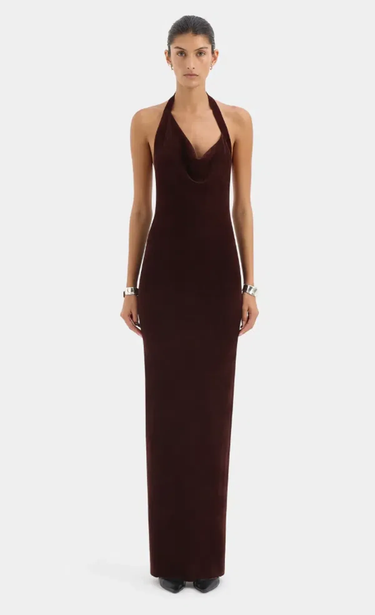 Sir the Label Violetta Drape Gown Plum Size 1 - Image 1