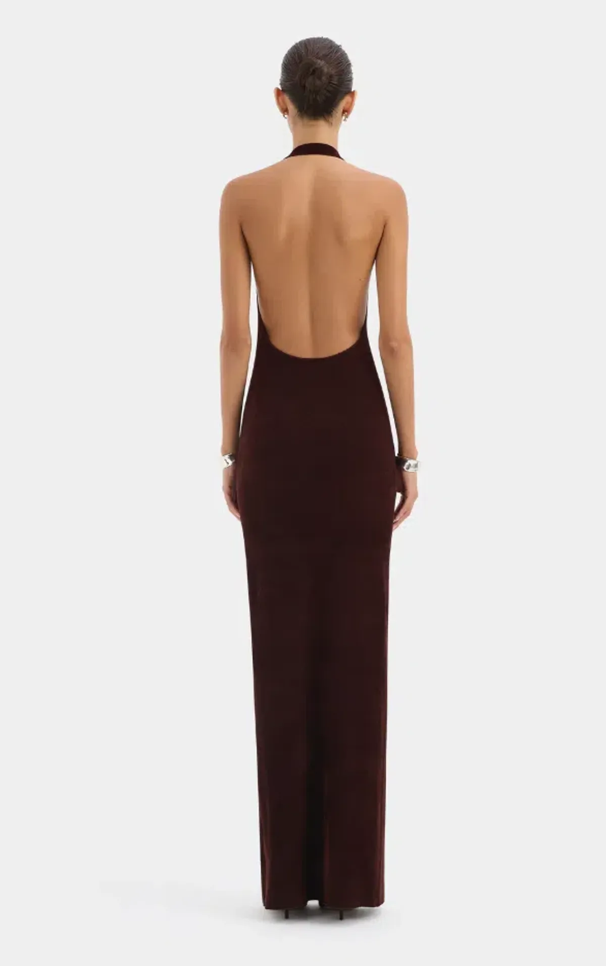 Sir the Label Violetta Drape Gown Plum Size 1 - Image 2