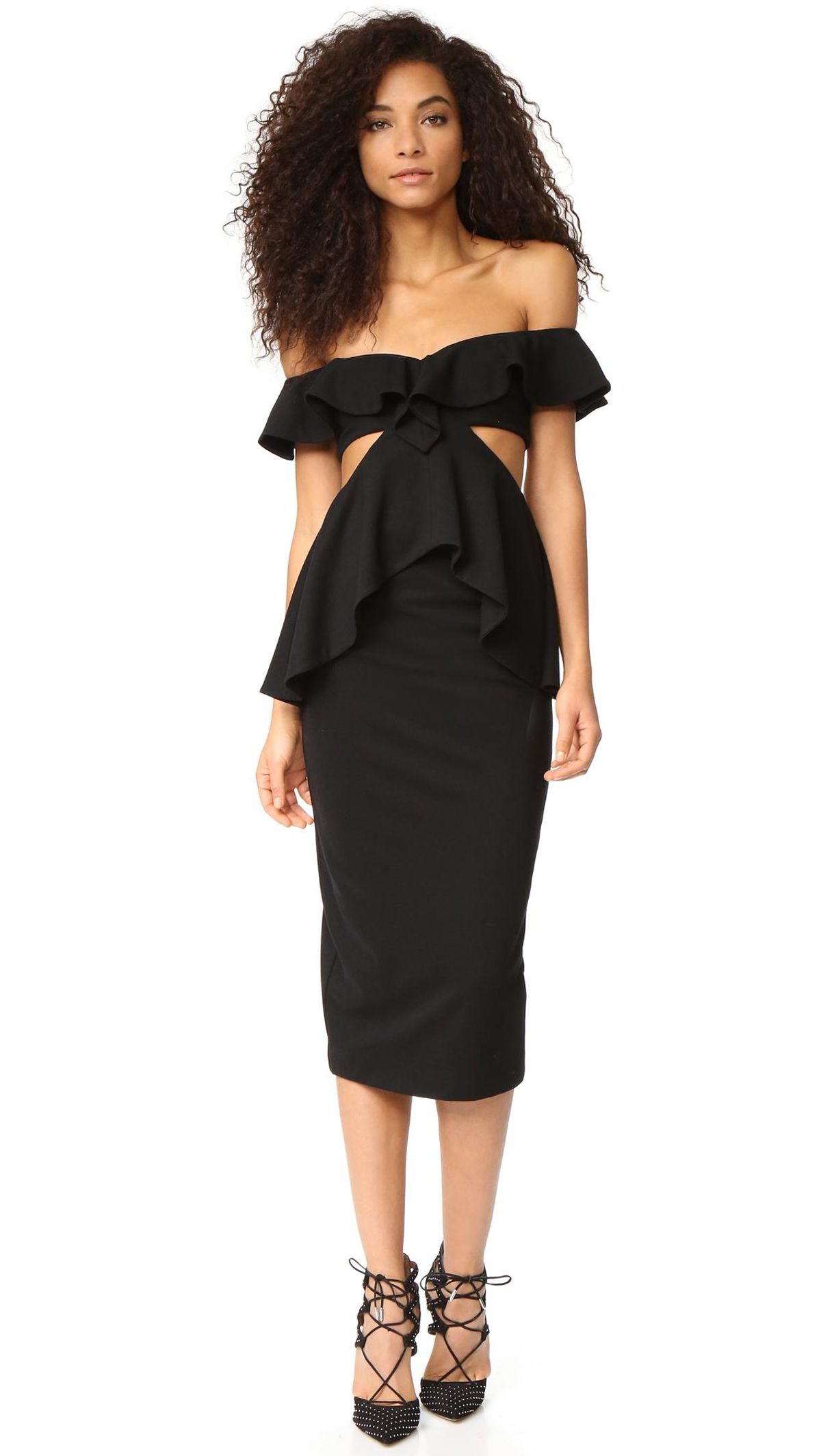 Fame and Partners Firefly Dress Black Size 6 for rent on The Volte - main image