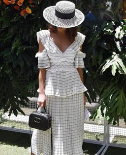 Self Portrait Monochrome Stripe Dress Size 6 for rent on The Volte - image 3