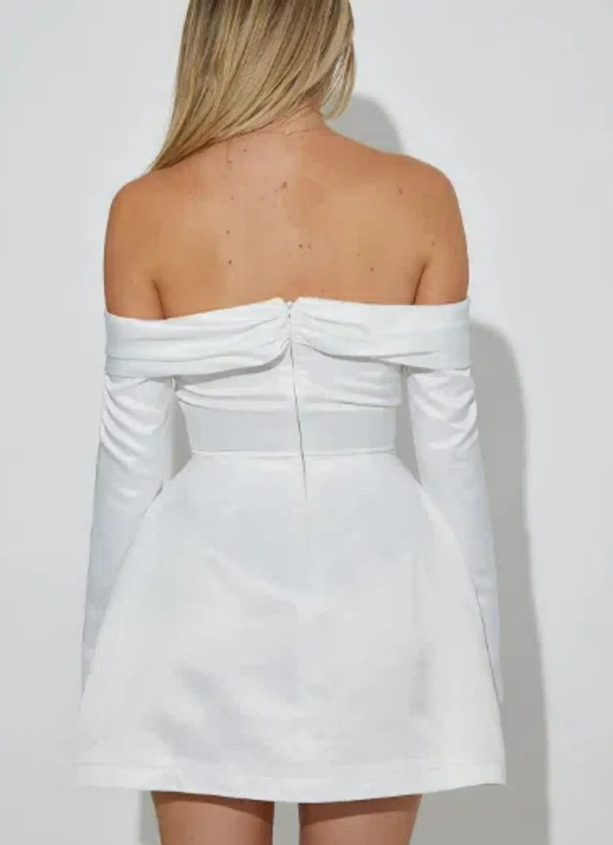 Odd Muse The Ultimate Muse Satin Bardot Mini Dress - Image 2