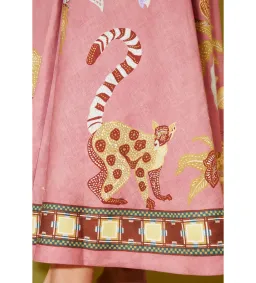 Alemais Zuri Ballet Midi Dress Pink Print Size 10 for rent on The Volte - image 4