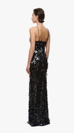 MISHA Sapphire Sequin Dress in lack Size M (10) for rent on The Volte - image 4