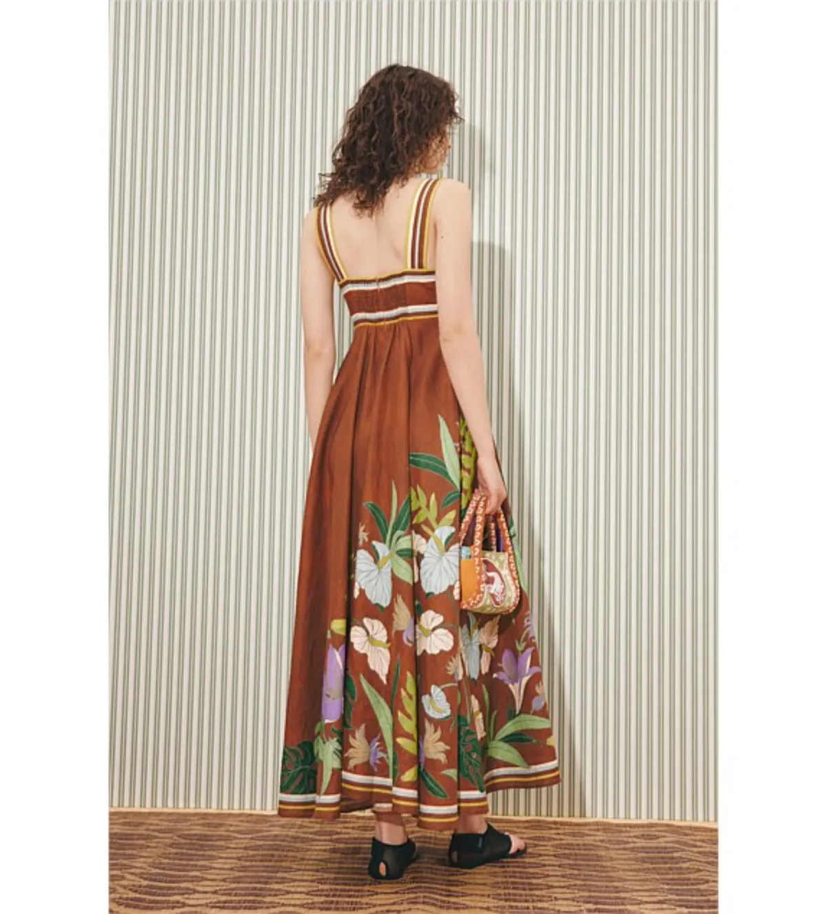 Alemais Alfie Twist Sundress in Chocolate Size AU10 - Image 3