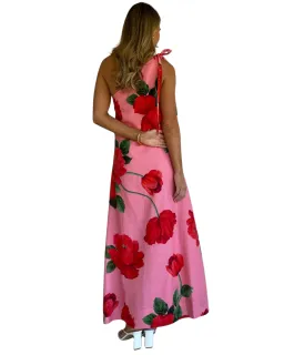 By Nicola Sorrento Maxi Dress in Raspberry Bloom Size 6 for rent on The Volte - image 2