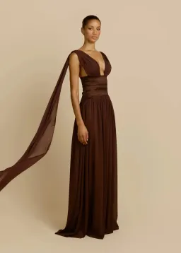 ARCINA ORI RAMONA DRESS CACAO SIZE XS (6 AU) for rent on The Volte - image 3