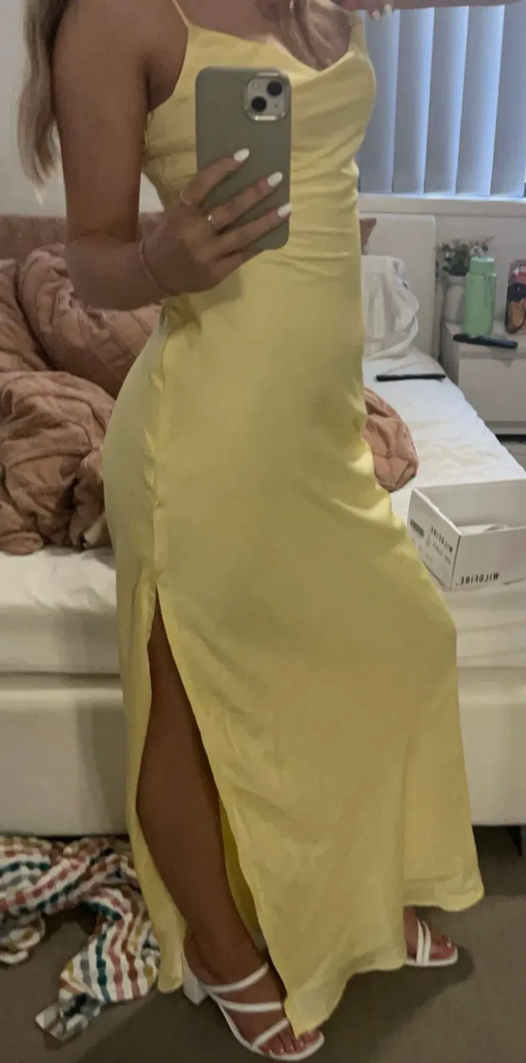 EVIE CHIFFON MAXI DRESS RED for rent on The Volte - main image