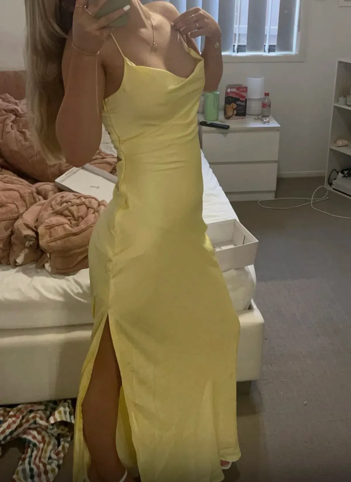 EVIE CHIFFON MAXI DRESS RED - Image 4