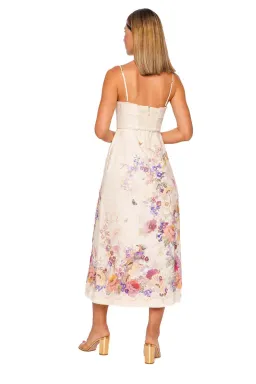 Zimmermann Alchemy Midi Dress in Cream Multi Floral Size 2 / AU 12 for rent on The Volte - image 2