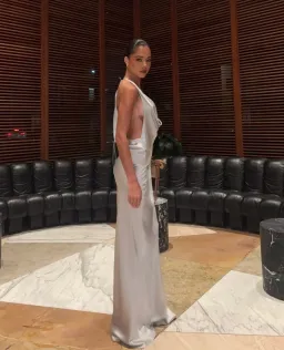 Natalie Rolt Gabi Gown Silver size 0 for rent on The Volte - image 4