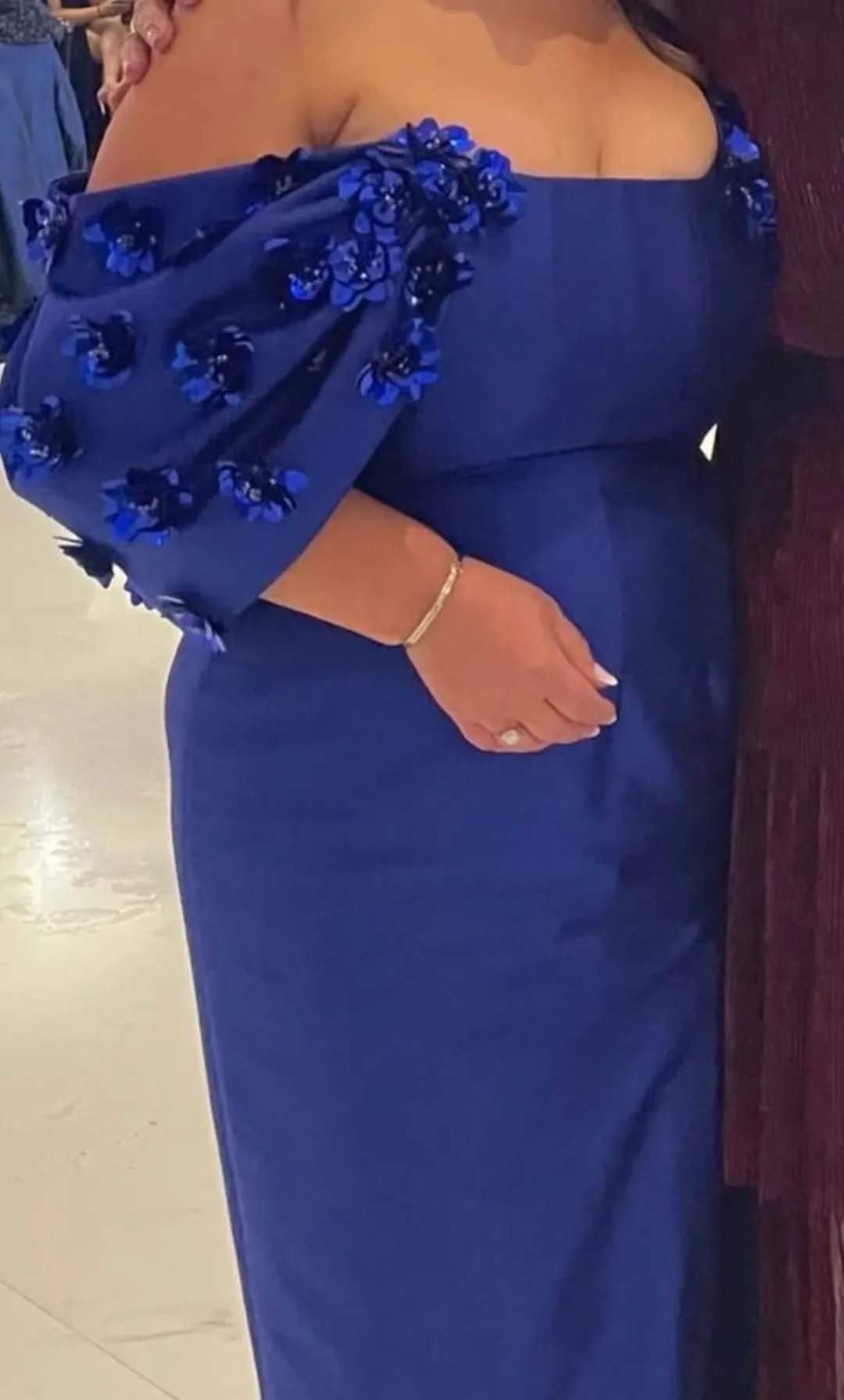 Rachel Gilbert Vito Maxi Gown Blue Size 5 / AU16 for rent on The Volte - main image