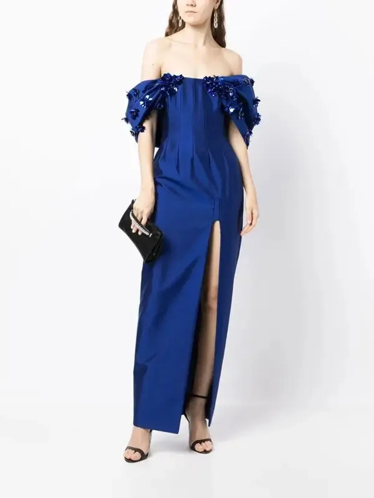 Rachel Gilbert Vito Maxi Gown Blue Size 5 / AU16 for rent on The Volte - main image