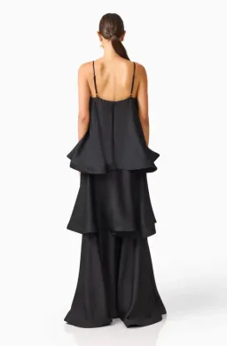 TILLY TIERED MAXI DRESS | BLACK - SIZE 8 for rent on The Volte - image 3