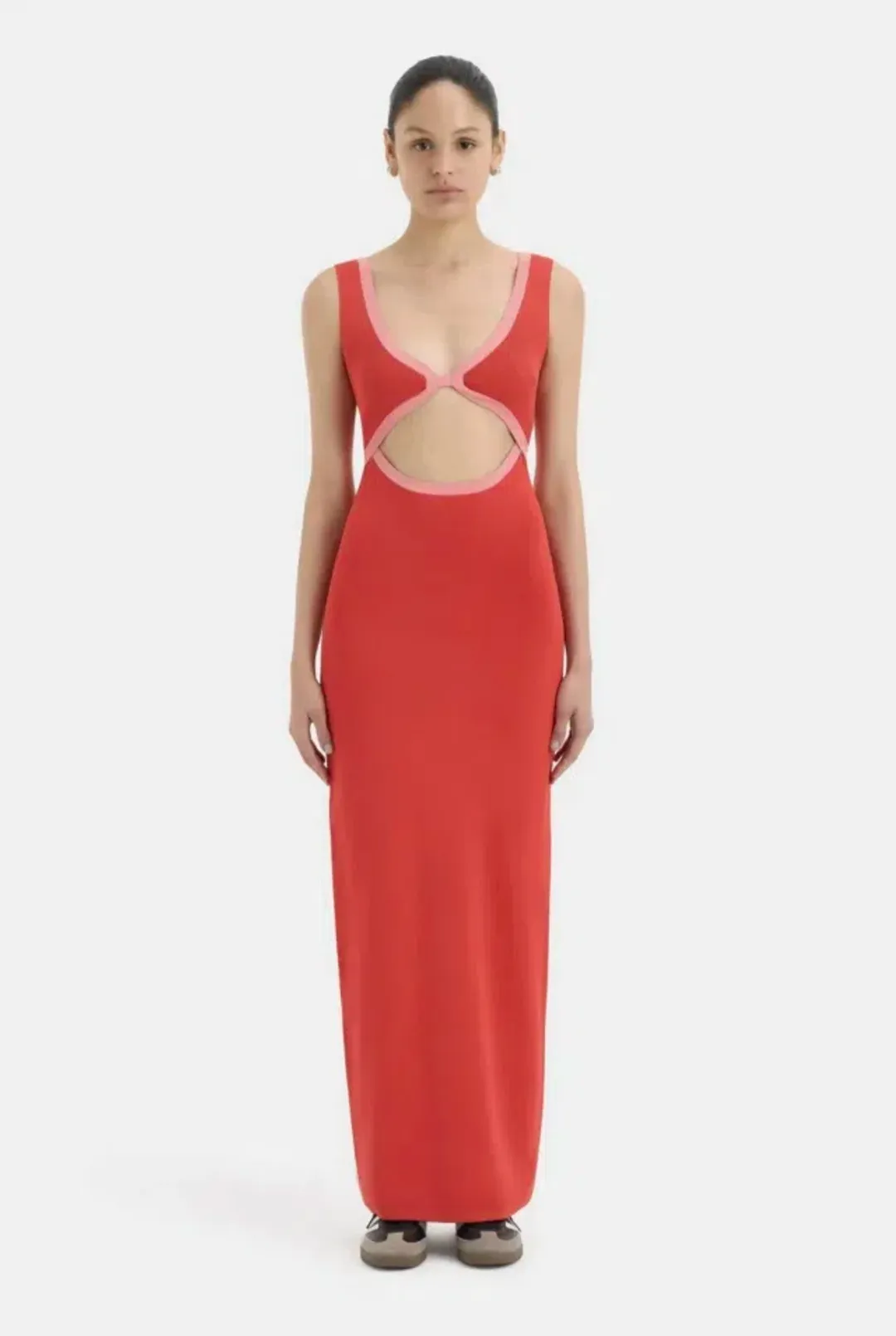 SIR The Label Lupita Shaped Midi Dress - size 0 (XS) for rent on The Volte - main image