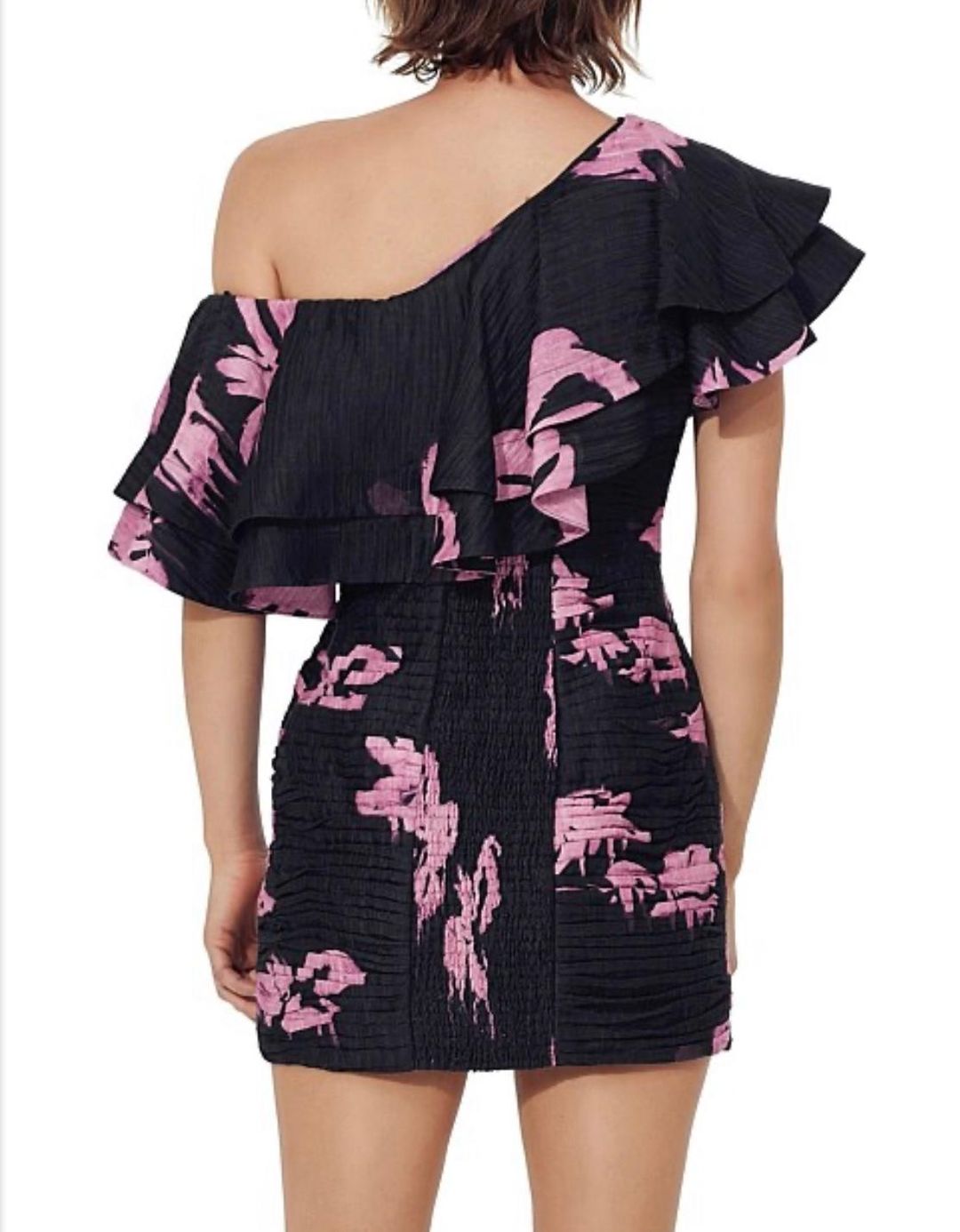 Aje Waves Mini Dress Print Size 8 for rent on The Volte - main image