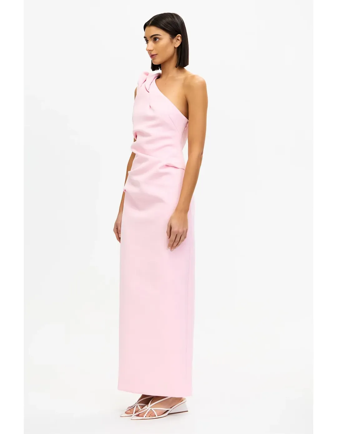 Acler Bracora Maxi Dress Blush Size 12 for rent on The Volte - main image