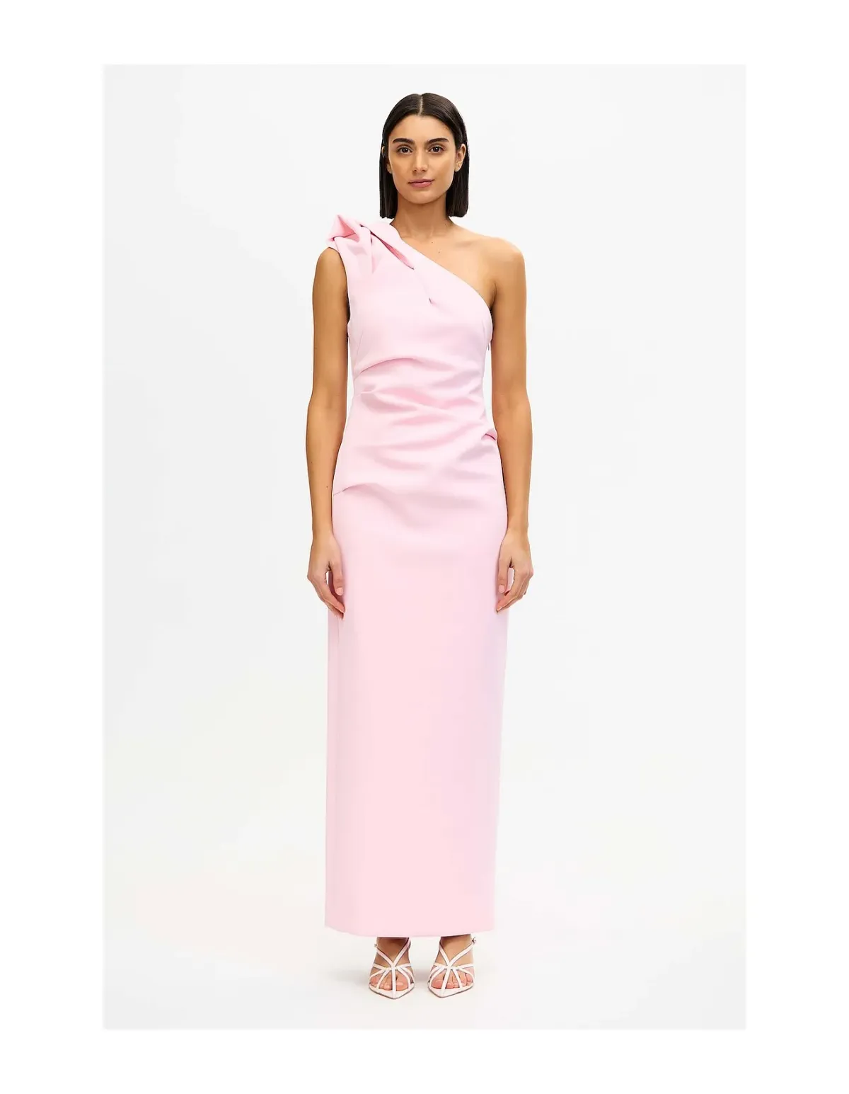 Acler Bracora Maxi Dress Blush Size 12 for rent on The Volte - main image