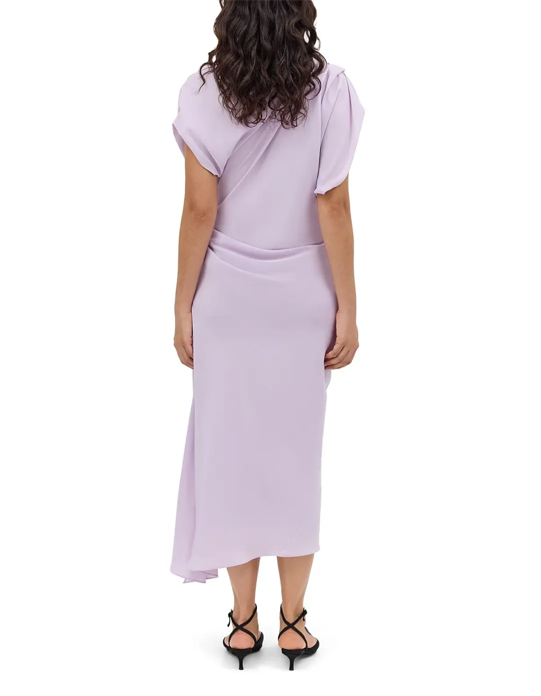 Bianca Spender Lilac Silk Cdc Decode Dress Purple Size 10 for rent on The Volte - main image