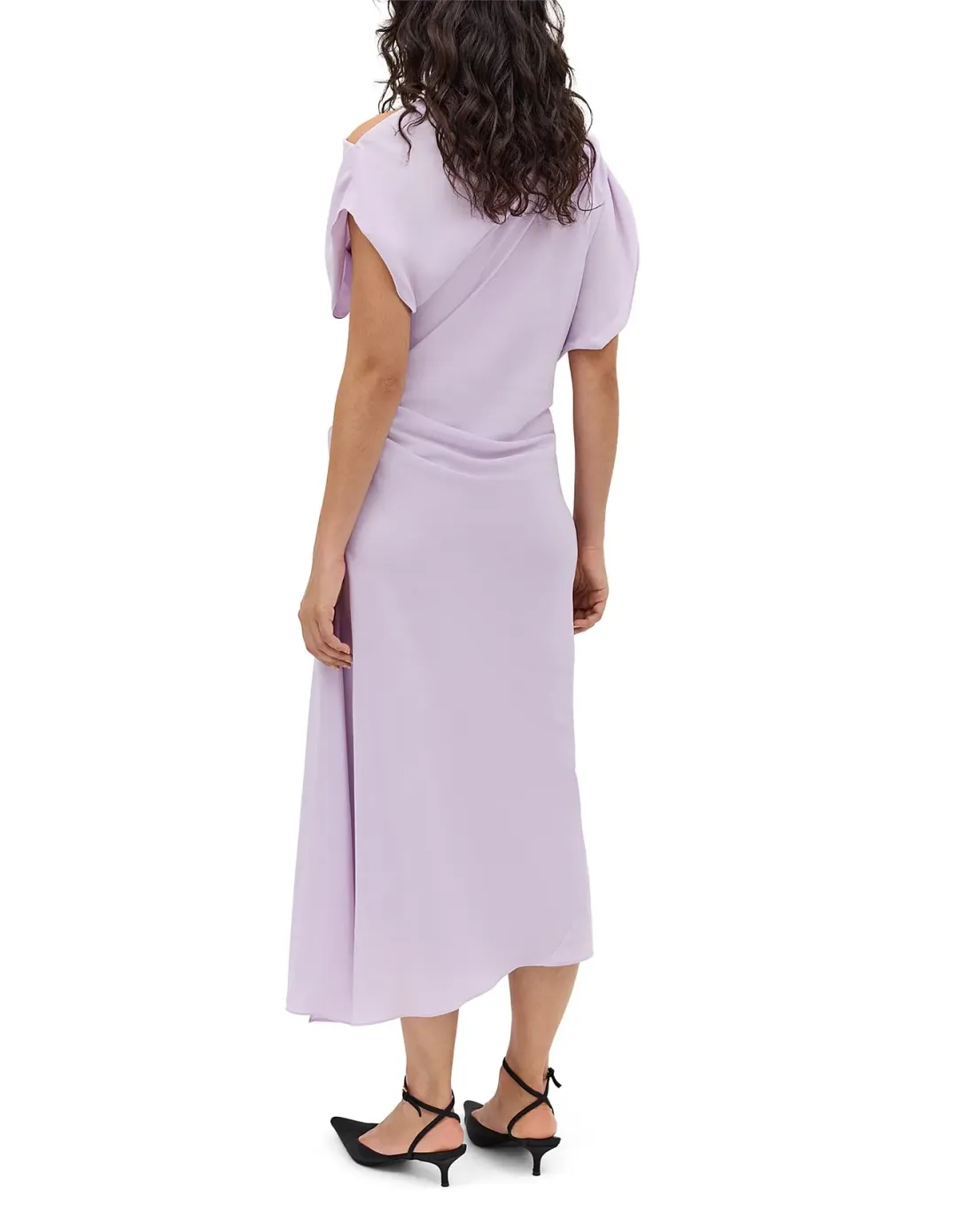 Bianca Spender Lilac Silk Cdc Decode Dress Purple Size 10 for rent on The Volte - main image