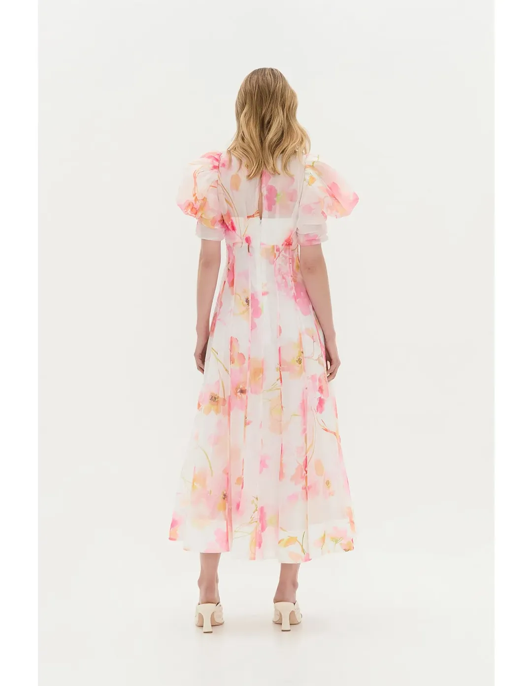 Aje Clementine Midi Dress Floral Size 12 for rent on The Volte - main image