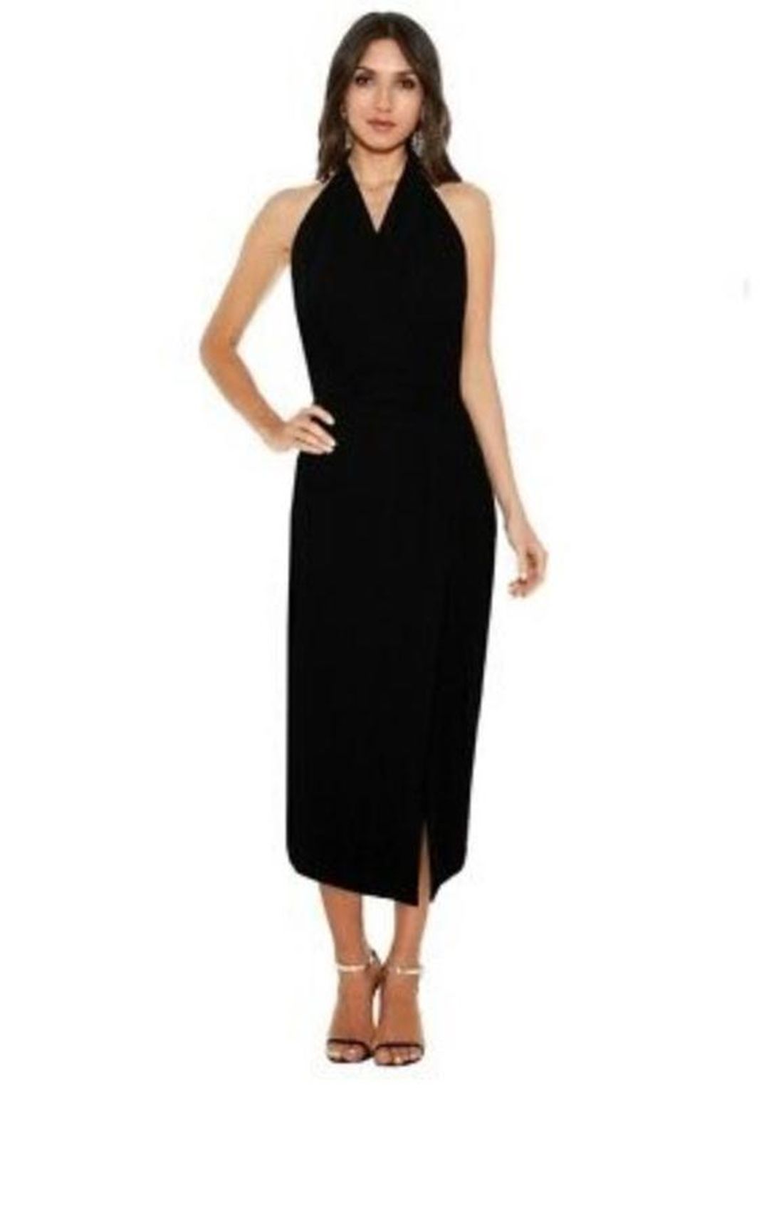 Dion Lee Line II Soft Lace Dress, Black for rent on The Volte - main image