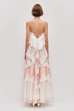 Aje Ophelia Lace Maxi Gown in Multi Size AU 8 for rent on The Volte - image 5