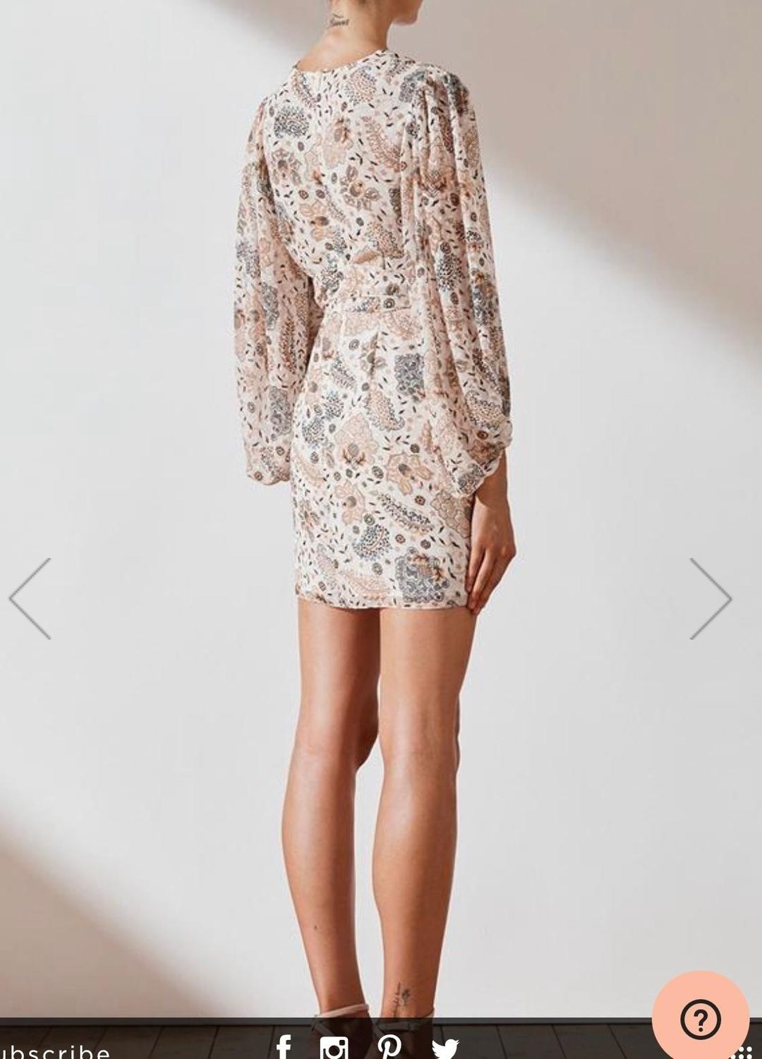Shona Joy Miller Plunge Mini Dress Size 12 for rent on The Volte - main image