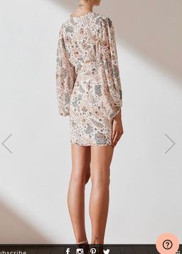 Shona Joy Miller Plunge Mini Dress Size 12 for rent on The Volte - image 3