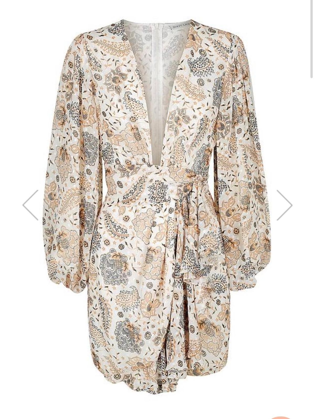 Shona Joy Miller Plunge Mini Dress Size 12 - Image 4