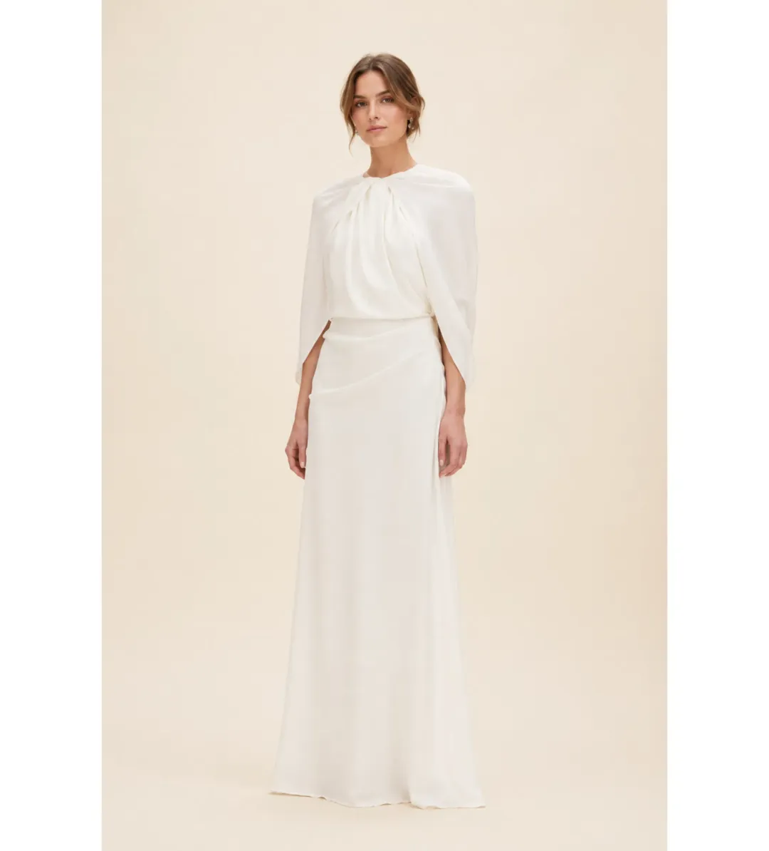 Rachel Gilbert Hallie Gown in White Size 1/AU8 for rent on The Volte - main image