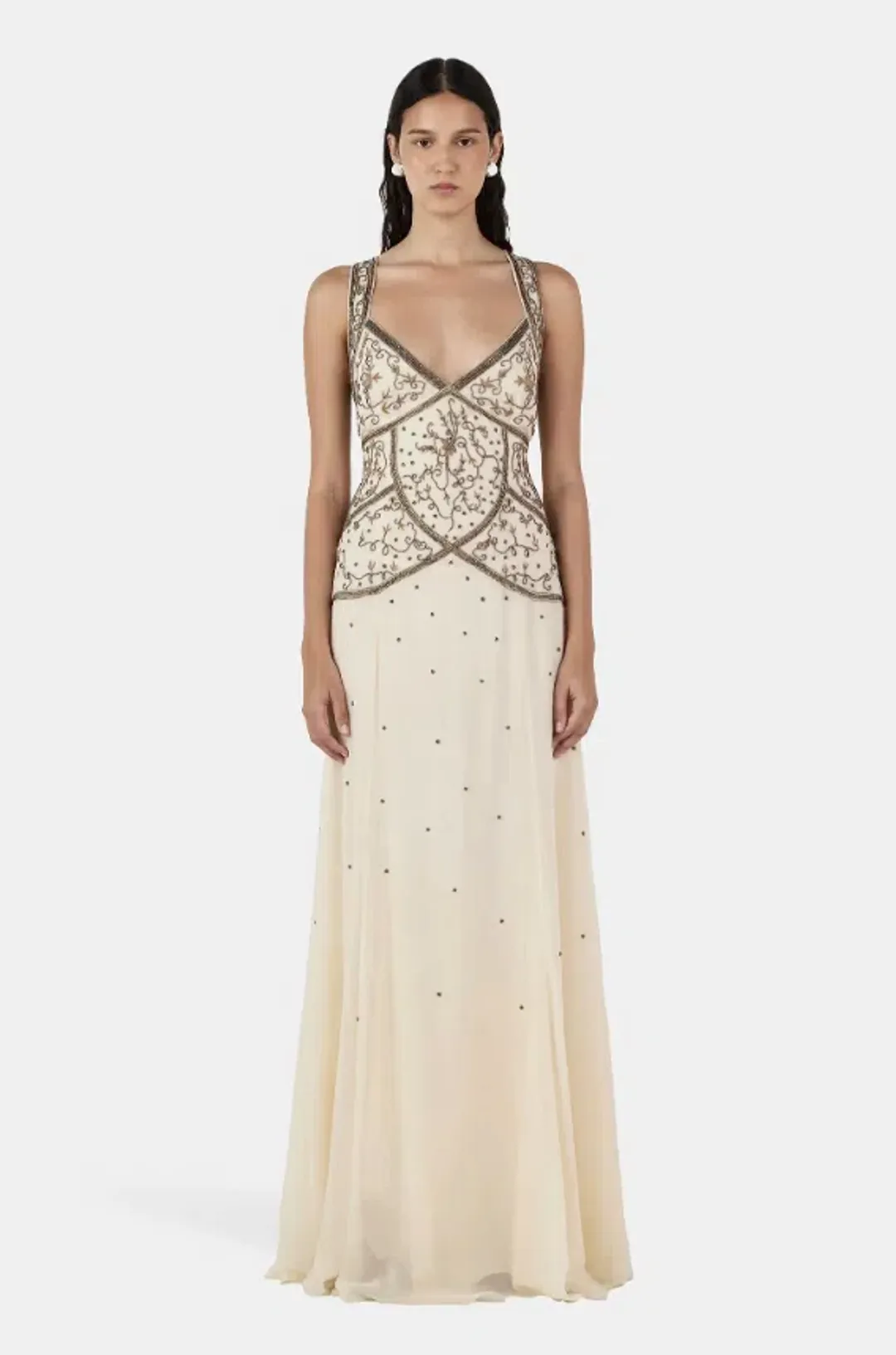 Hansen and Gretel Maja Beaded Maxi Dress for rent on The Volte - main image