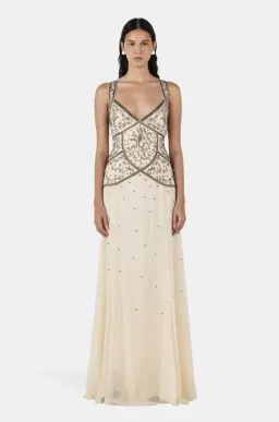 Hansen and Gretel Maja Beaded Maxi Dress for rent on The Volte - image 1