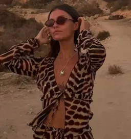 RAT & BOA RENO BLOUSE in Leopard Print Size S / AU 8 for rent on The Volte - image 1